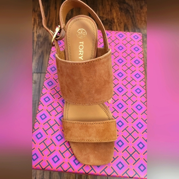 Tory Burch Shelby block heel sandal new in box size 7.5 - Picture 4 of 11